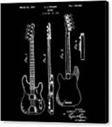 Vintage 1953 Fender Base Patent Canvas Print