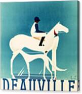 Vintage Deauville Ad 1930 Canvas Print
