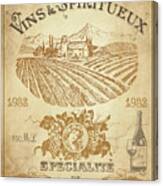 Vintage French Wine Label-jp3973 Canvas Print
