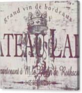 Vintage French Wine Sign Canvas Print