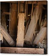 Vintage Grain Elevator Spouts Canvas Print