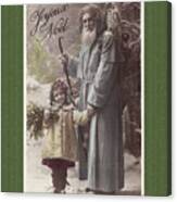 Vintage St Nicholas Postcard Canvas Print