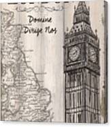 Vintage Travel Poster London Canvas Print