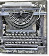 Vintage Typewriter Photo Paint Canvas Print