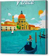 Vintage Veince - Travel Poster Canvas Print