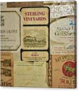 Vintage Wine Labels 10 Canvas Print