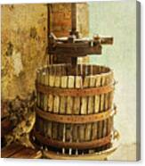 Vintage Wine Press Canvas Print