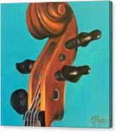 Violin Head Canvas Print