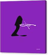 Violin In Purple Canvas Print