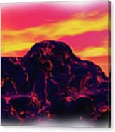 Volcanic Lava Island Canvas Print