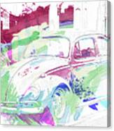 Volkswagen Beetle Abstract Canvas Print