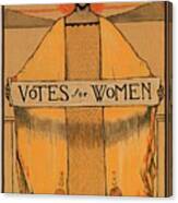 Votes For Women - Vintage Propaganda Poster Canvas Print