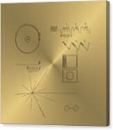 Voyager Golden Record Cover Canvas Print