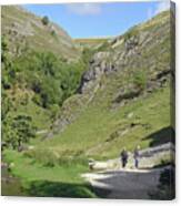 Walkers At Dovedale Canvas Print