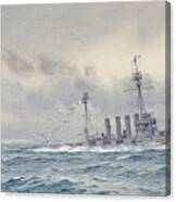 Warrior After The Battle Of Jutland Canvas Print
