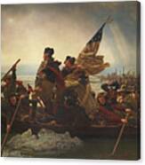 Washington Crossing The Delaware Painting Canvas Print