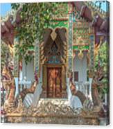 Wat Nam Phueng Phra Ubosot Entrance Dthla0012 Canvas Print