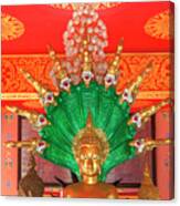 Wat Pak Thang Phra That Chedi Buddha Image On Naga Throne Dthcm2157 Canvas Print