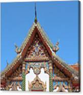 Wat Phratat Chom Taeng Phra Ubosot Gable Dthcm1691 Canvas Print