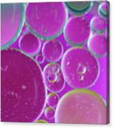 Water And Oil Bubbles Canvas Print