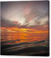 Water Sunset Canvas Print