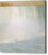 Waterfall And Rainbow At Niagara Falls Canvas Print