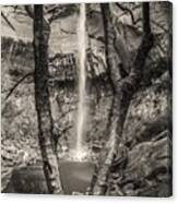 Waterfall At Upper Emerald Pool Canvas Print