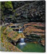 Waterfalls At Watkins Glen State Park Canvas Print