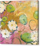 Waterlillies At Dusk Canvas Print