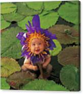 Tayla As A Waterlily Canvas Print