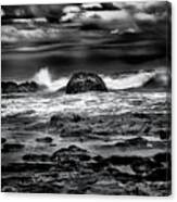 Waves At Dawn Canvas Print