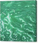 Waves - Green Canvas Print