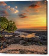 Wawaloli Beach Sunset Canvas Print