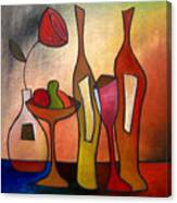 We Can Share - Abstract Wine Art By Fidostudio Canvas Print
