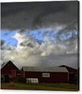 Weather Threatening The Farm Canvas Print
