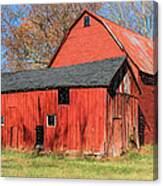 Weathered Red Barn Canvas Print