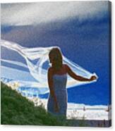 Wedding Day At The Great Salt Lake Canvas Print