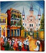 Wedding New Orleans' Style Canvas Print