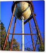 Weighty Water Cotton Mill  Water Tower Art Canvas Print