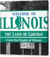Welcome To Illinois Canvas Print