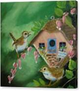 Welcome Wrens Canvas Print