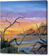 West Coast Sunset Canvas Print