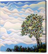 Westward Yearning Tree Canvas Print