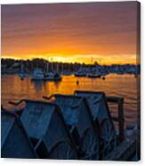 Wharf Sunset Canvas Print