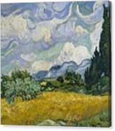 Wheat Field With Cypresses #22 Canvas Print