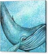 Whimsical Whale Canvas Print