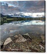 Whistler Blackcomb From The Shores Of Green Lake Canvas Print