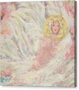 White Feathers Secret Garden Angel 4 Canvas Print