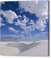 White Gypsum Dunes Canvas Print