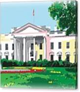 White House, Washington Dc Canvas Print